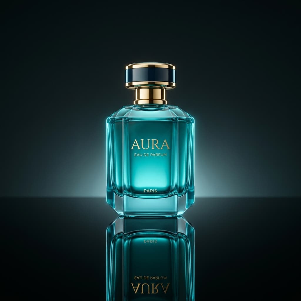 Luxury perfume bottle showcase